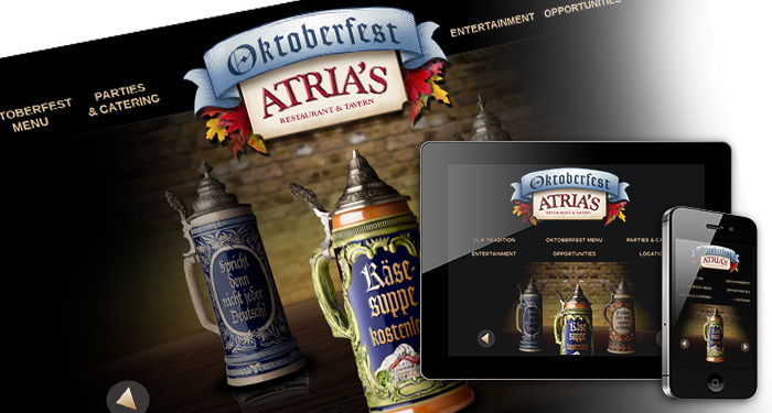 Atria's Oktoberfest Landing Page