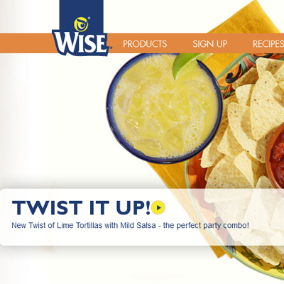 Wise Snacks Website