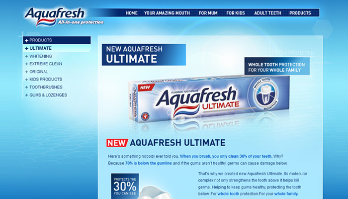 Aquafresh Global Websites