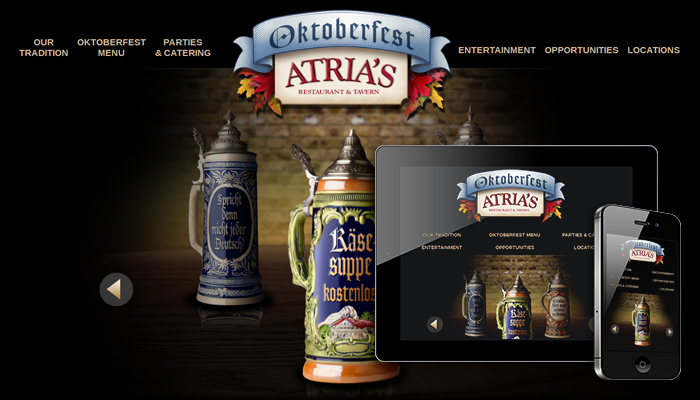 Atria's Oktoberfest Micro-Site
